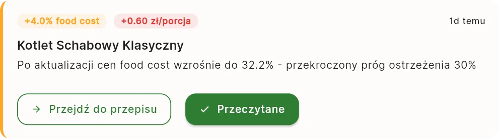 Alerty w aplikacji
